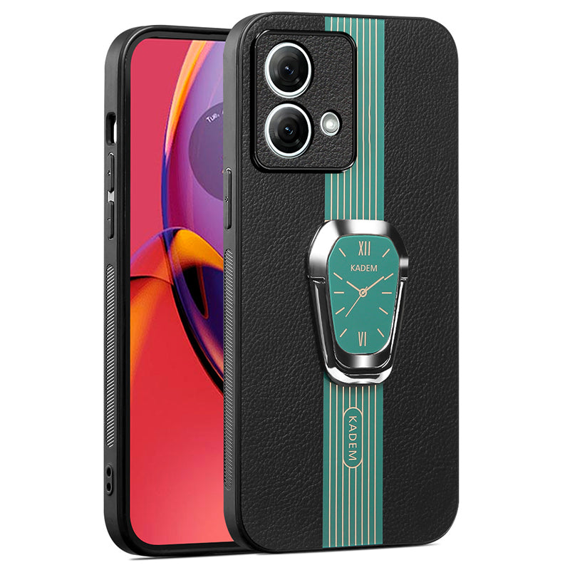 KADEM For Motorola Moto G84 5G Kickstand Mobile Phone Case PU+TPU+Acrylic Cover Anti-Scratch Phone Shell KADEM For Motorola Moto G84 5G Kickstand Mobile Phone Case PU+TPU+Acrylic Cover Anti-Scratch Phone Shell